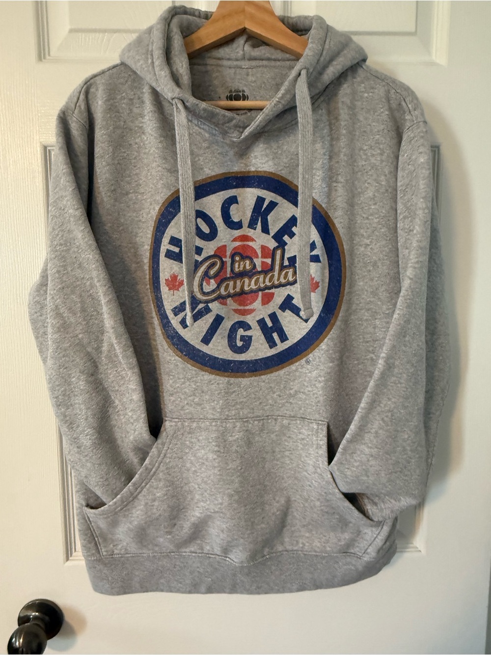 Gray "Hockey Night in Canada" Pullover Hoodie